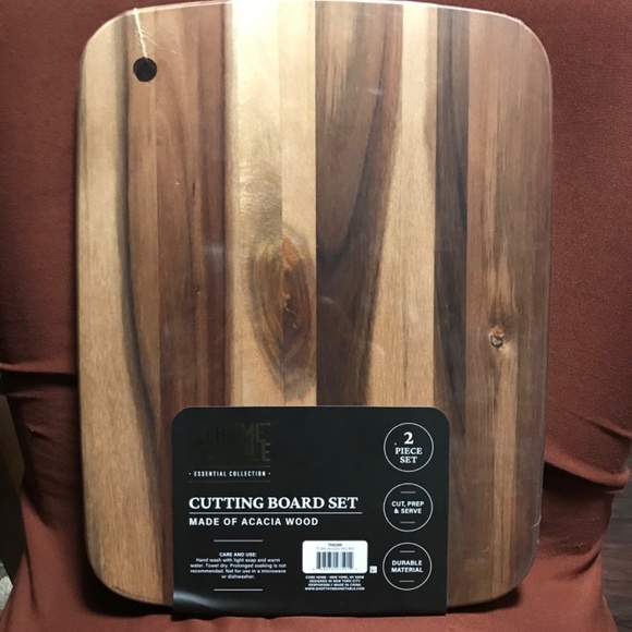 Thyme & Table Essential Collection Cutting Board Set 2 Piece New - Picture 8 of 10